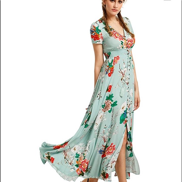 milumia Dresses & Skirts - NWT Milumia Women's Button Up Floral Print Dress